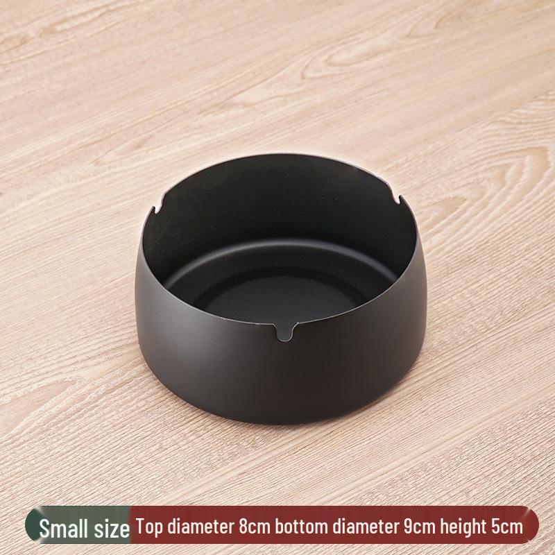 Stainless Steel Windproof Ashtray - Durable, Stylish, and Large for Bars, Cafes, and Hotels