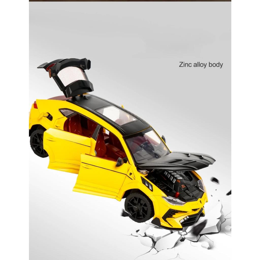 1/24 Lamborghini URUS Bison Mansory SUV Alloy Model Car Toy Diecasts Metal Casting Sound and Light Car Toys for Children Vehicle