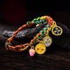 Браслет в ретро этническом стиле, богемный браслет в китайском стиле, плетеный ручной шнурок, ручные украшения