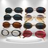 Retro Oval Sunglasses Trendy Fashion Uv Protection Small Frame Sunglasses Driving Beachwear Summer Shades For Women & Men