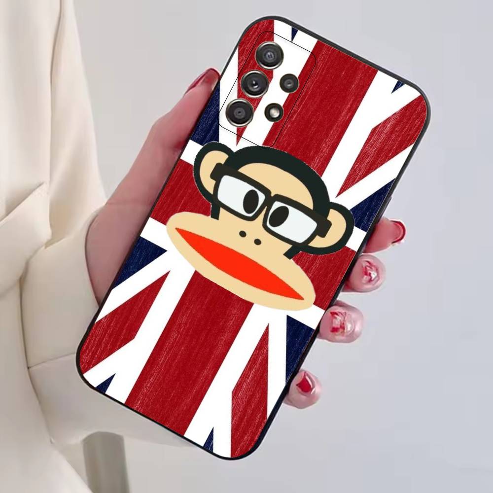 P-Paul F-Frank Модный Чехол для Телефона Черный Силиконовый Мягкий Для Samsung S25,S24,S21,S22,S23,S30,Ultra,S20,Plus,Fe,Lite