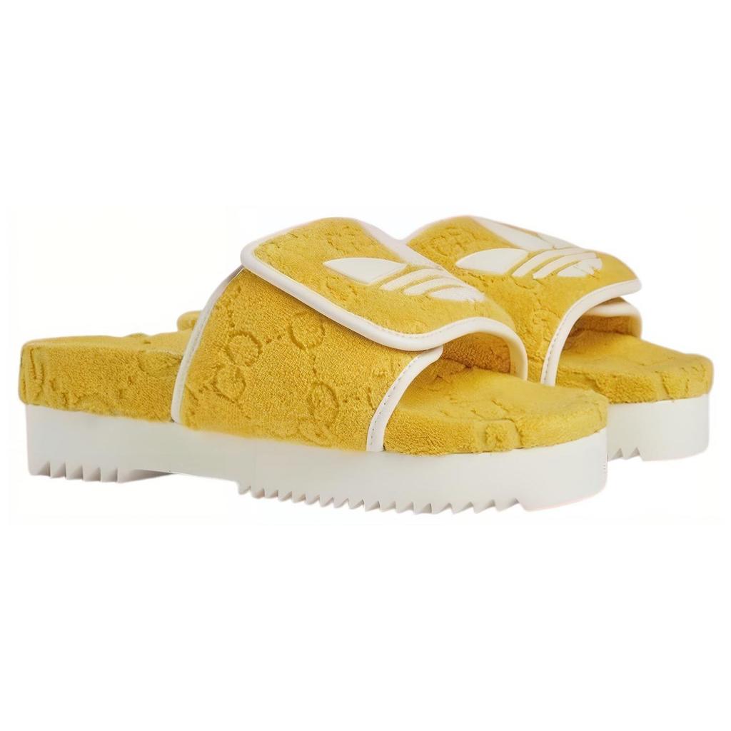 Adidas GG Platform Sandal Yellow Cotton Sponge Women Sneakers 702398-UU010-7171