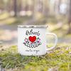 Spanish Printing Mugs Creative Coffee Tea Cups Drinks Water Milk Cup Enamel Mug Handle Drinkware Gifts for Grandpa&Grandma