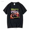 Футболка The Misfits Band Famous Monsters Черный хлопок S 5XL KY019 винтажная стираная повседневная модная футболка для повседневной носки
