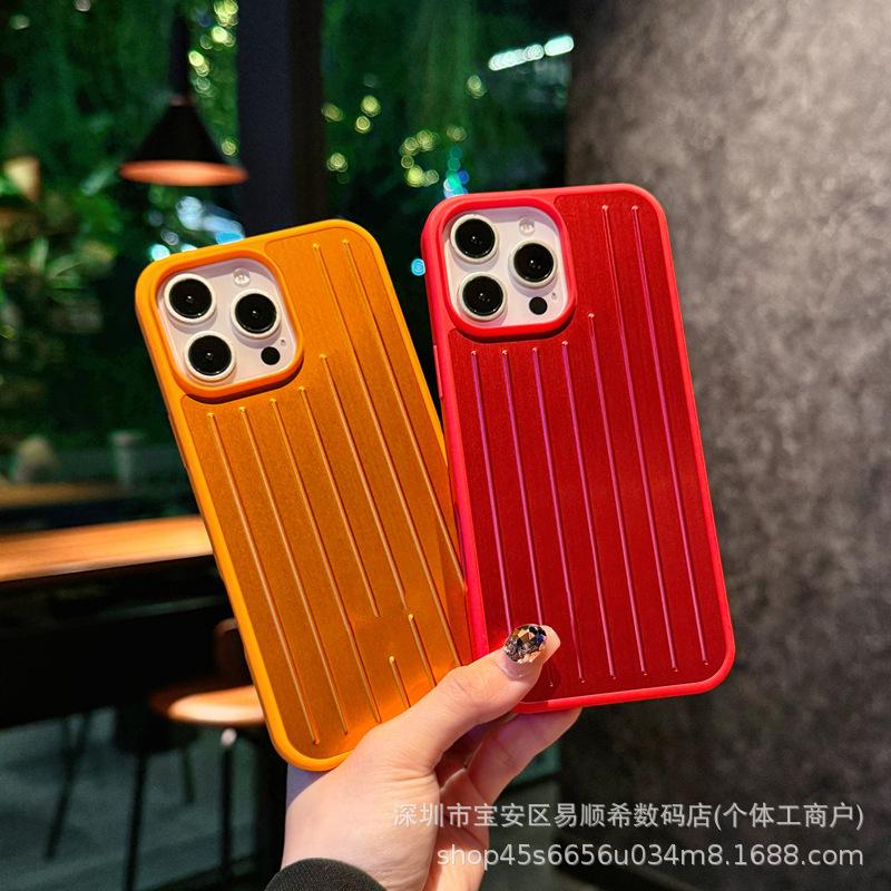 Модный черный чехол для телефона из алюминиевого сплава с полным покрытием для Apple 17 Pro Max/16 Pro Max/15/14