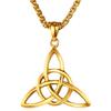 Men Titanium Steel Jewelry Fashion Creative Retro Irish Knot Pendant Necklace Valentine's Day Gift