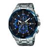 Мужские кварцевые часы Casio Edifice EFR-539D-1A2V Черно-синие Нержавеющая сталь Водонепроницаемость 100 м