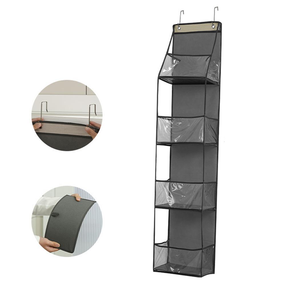 Multi-functional Fabric Hanging Bag for Behind the Door Multi-layer Storage Hanging Bag Miscellaneous Organizer Storage Hanging