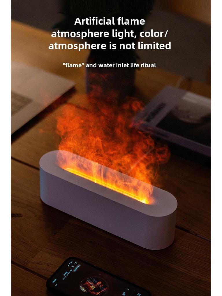 23-Color Flame Aromatherapy USB Humidifier for Home & Hotel