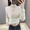Women's All-in-one Velvet Thickened Bottoming Sweater Autumn and Winter Half Turtleneck Top