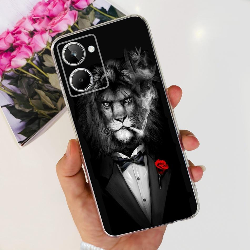 Милый чехол с рисунком Цветущего Кота для Realme 10 / Realme 10 Pro / Realme 10 Pro+ Мягкий Силиконовый TPU Чехол для Realme10 4G 10Pro Plus