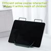 Metal Book Stand for Reading Adjustable Rest Book Holder with Page Clips Desk Documents Holder Typing Stand for Recipes Textbooks Tablet Music Book