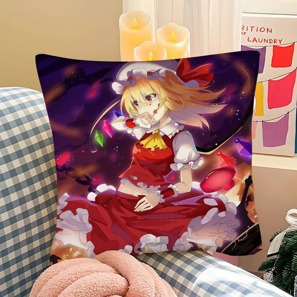 1 шт. Наволочка Touhou P-Project Модная квадратная наволочка Спальня Гостиная Комната Декор в стиле Ins Отдых