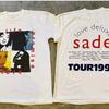 Sade Love Deluxe Tour 1993 2 Стороны Винтажная 90-х Sade Альбом Белая Унисекс Футболка S5XL Унисекс Футболка