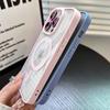Роскошный магнитный противоударный прозрачный чехол для телефона для iPhone 15 14 13 12 11 Pro Max Plus Mbile, чехол, стеклянная защита объектива Magsafe