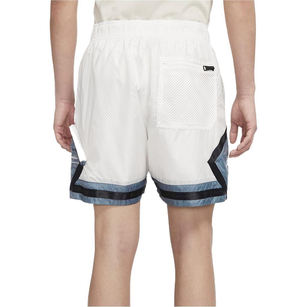 Jordan 23 Шорты со средней талией из контрастной ткани с завязками, мужские брюки Phantom White DM1391-030