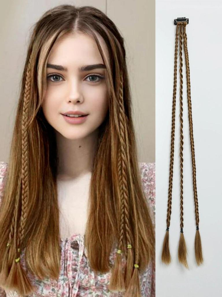 ALAN EATON 20-дюймовый синтетический парик, косы с зажимом, боксерская коса, дреды, наращивание волос на клипсе, грязные косички, боксерская коса, термостойкая