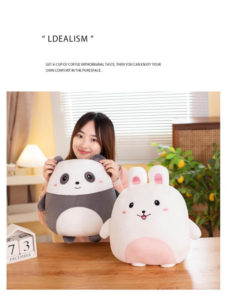 Мультяшная плюшевая кукла-подушка Ins: Подушка с изображением динозавра и льва и одеялом