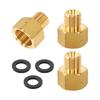 Латунный набор газовых переходников 3/8" внутренняя резьба на 1/4" внешняя резьба обратная резьба адаптер для баллона СУГ соединитель для горелок плиты