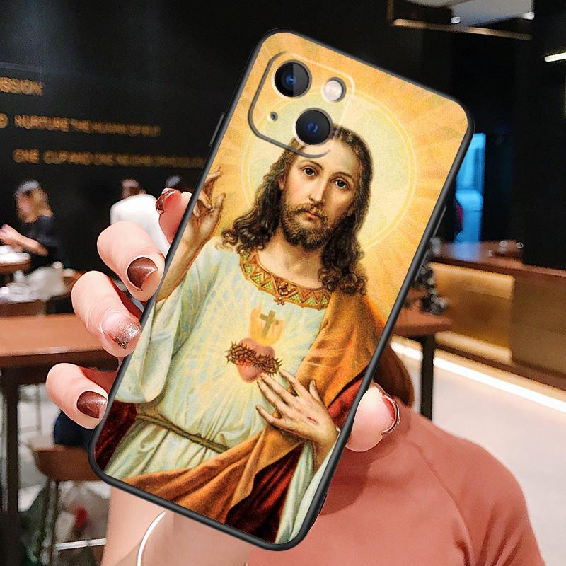 Divine Mercy Jesus Phone Case For iPhone 16 Pro Max 15 14 13 12 11 Pro Max Plus 12 13 Mini XR 16e Funda Cover