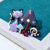 Blucome Enamel Pins Cartoon Cute Cat Brooch for Woman Man Coat Suit Buckle Pins