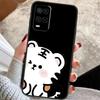 Забавный чехол с парой животных (кошки, собака, тигр) для Oppo A38 A74 A94 A54 A18 A58 A78 A98 A80 A60 A40 A96 A76 A16 A15 A17 A57 A77 A5 Pro