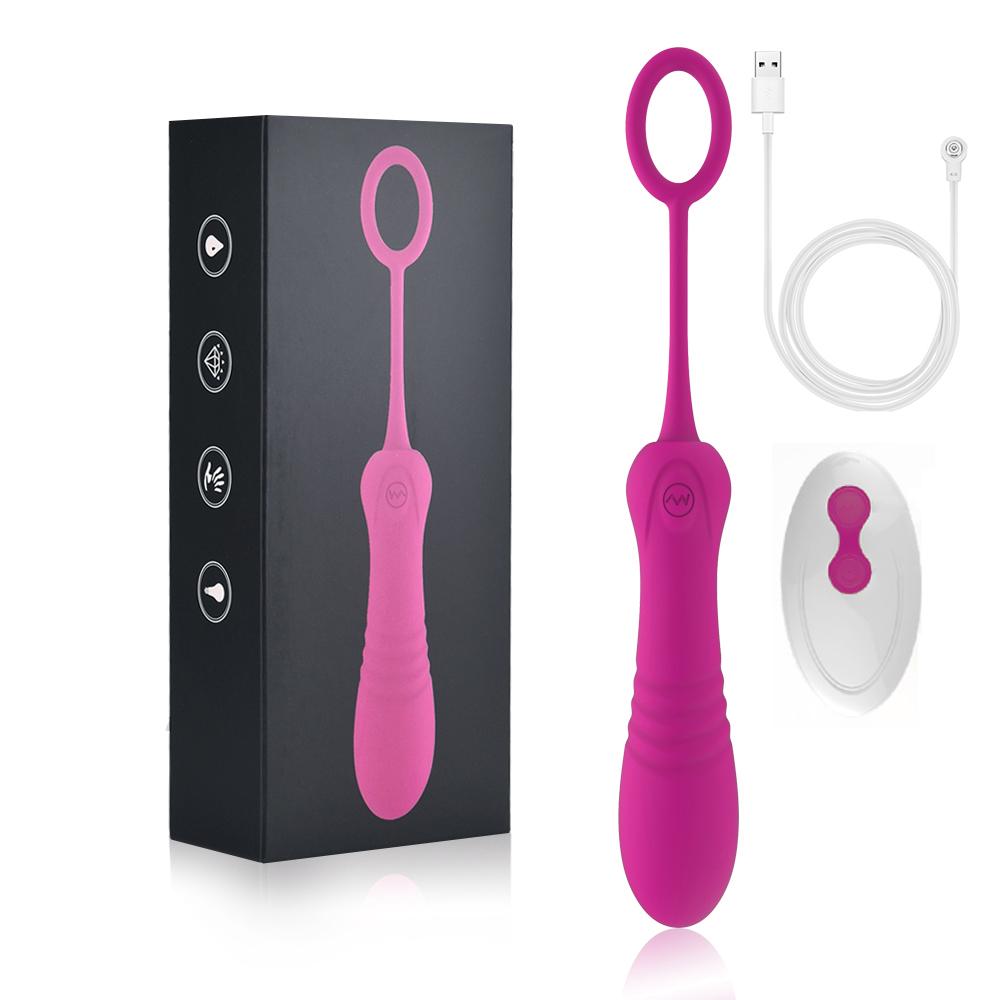 Женский беспроводной пульт дистанционного управления, стимуляция клитора G-spot, секс-игрушка, массажер, фаллоимитатор, автоматический выдвижной пуля