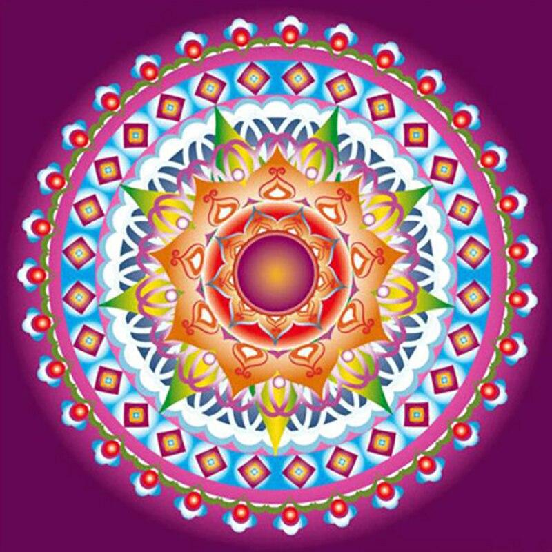 5D алмазная живопись Мандала цветы современный узор DIY полная круглая дрель вышивка крестиком Алмазная вышивка домашний декор подарок