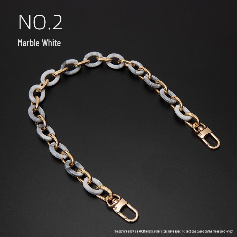 Decorative Chain Shoulder Bag Strap with Charms - Crossbody Underarm Chain Accessories