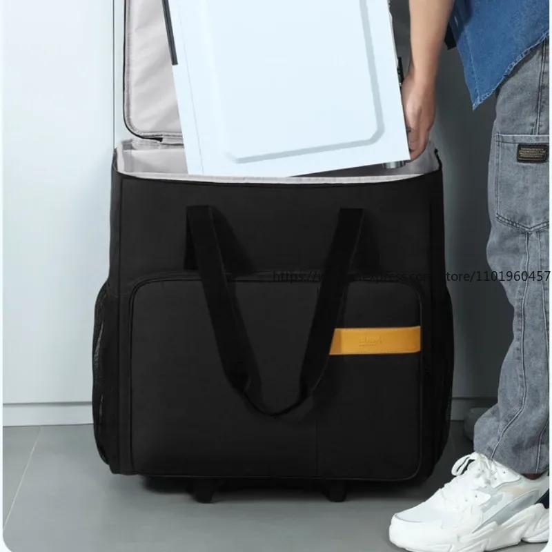 Multiuse Desktop Computer Wide Body Host Trolley Case 24 Inche Monitor Storage Bag Office Storage