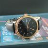 Business Watches male Minimalist Fashionable Arabic Numerals Dial Quartz Watch Waterproof Leather Strap Watches for men Gift