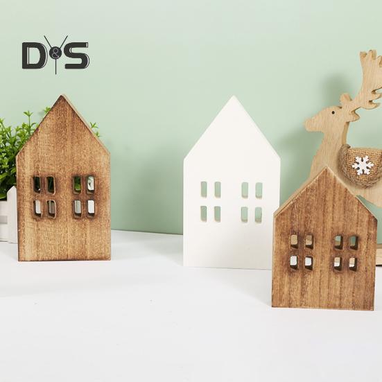 Хорошая текстура деревянного украшения Экологичный необычный небольшой дом Деревянное ремесло