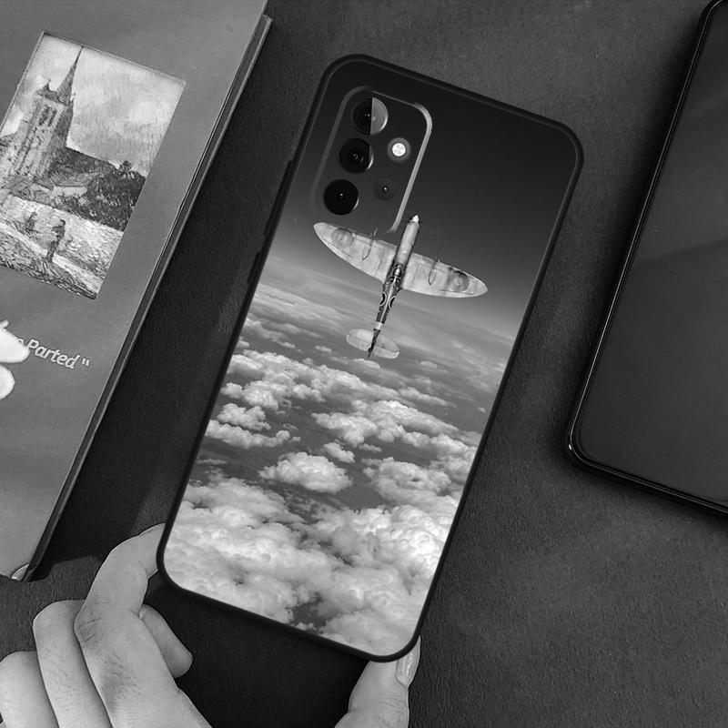 Мягкий чехол с рисунком самолета для Samsung Galaxy A54 A53 A73 A13 A71 A51 A14 A52 A32 A12 A22 A52S