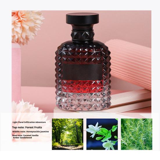 50ML Women Perfume Natural Floral Fruity Woody Long-lasting Fragrance Soothing Scent Neck Wrist Hair Body Liquid Perfume Spray