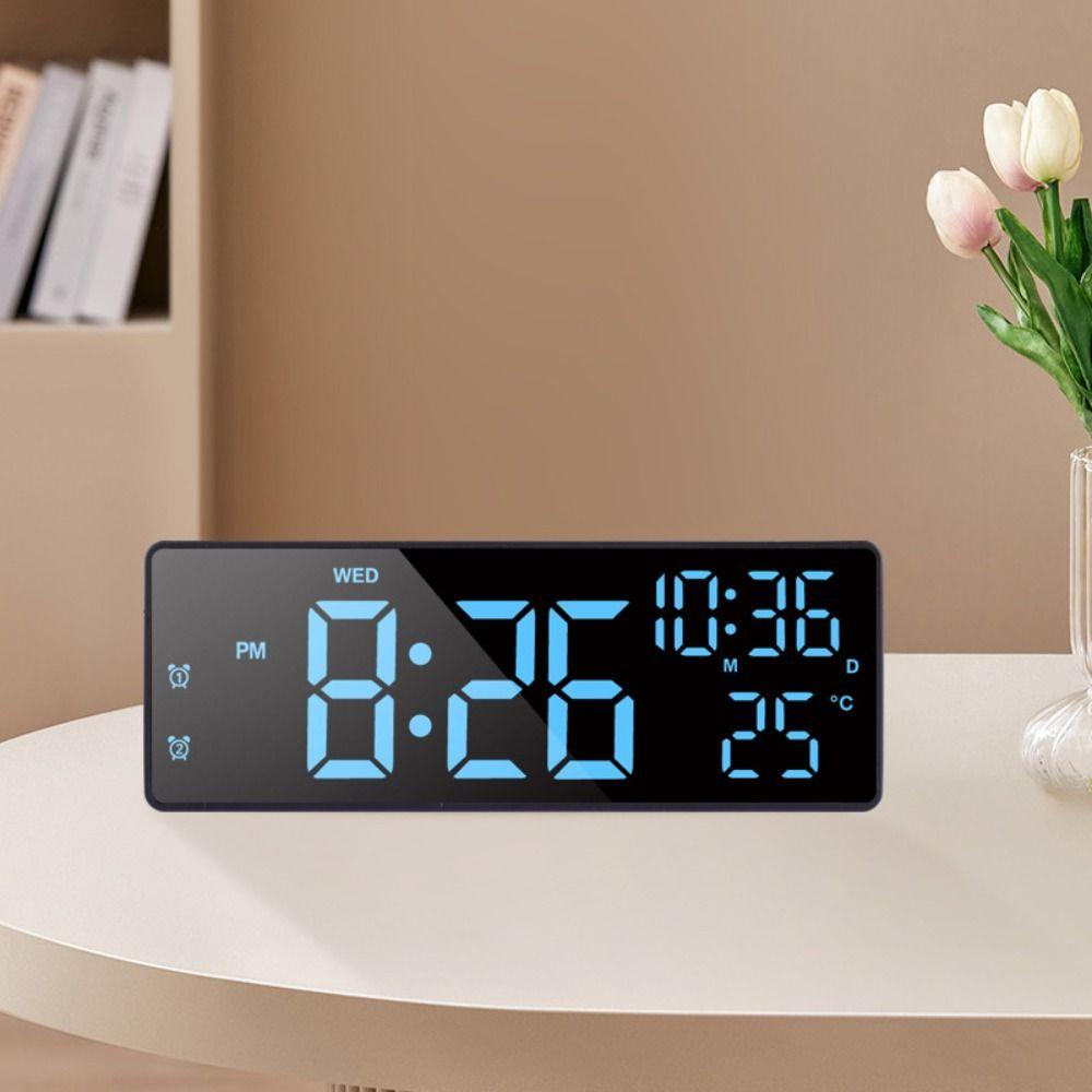 Temperature Alarm Clocks Date Display Table Clock New Digital LED Clocks  for Bedroom