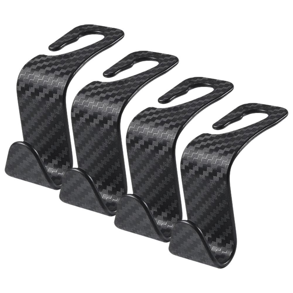 Автомобильный скрытый крючок для сиденья, многоцелевой, с текстурой из углеродного волокна, многофункциональный, креативный, для сиденья автомобиля T3U5