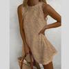 Lolita Dress Casual A Line Sleeveless Linen Summer Dress For Women
