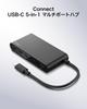 Belkin Connect До Data HDMI 5 Гбит/с Данные Тонкий Совместим с и и USB-C концентратор AVC021fqBK, 5-в-1, 100 Вт, Высокоскоростная передача, Выход 4K@60 Гц,