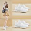 Новые кроссовки Coconut, дышащие и легкие, с мягкой подошвой, повседневные кроссовки, простые, с толстой подошвой, белые, сетчатые, женские туфли