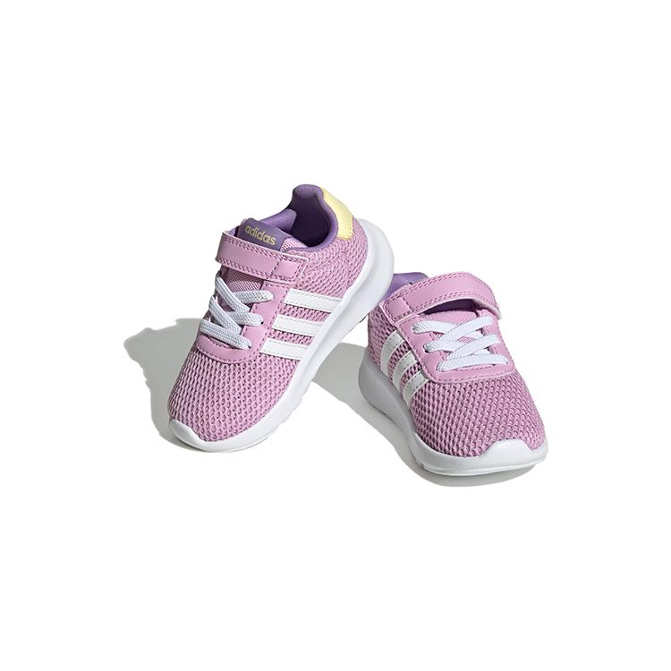 Adidas Neo Lite Racer 3.0 Сетка Удобные Универсальные Прочные Дышащие Кроссовки с низким верхом Детская обувь Фиолетовый Белый H06277