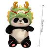 PP Cotton Transform Dragon Panda Doll Fluffy Cosplay Panda Dragon Stuffed Toy  Children Girl