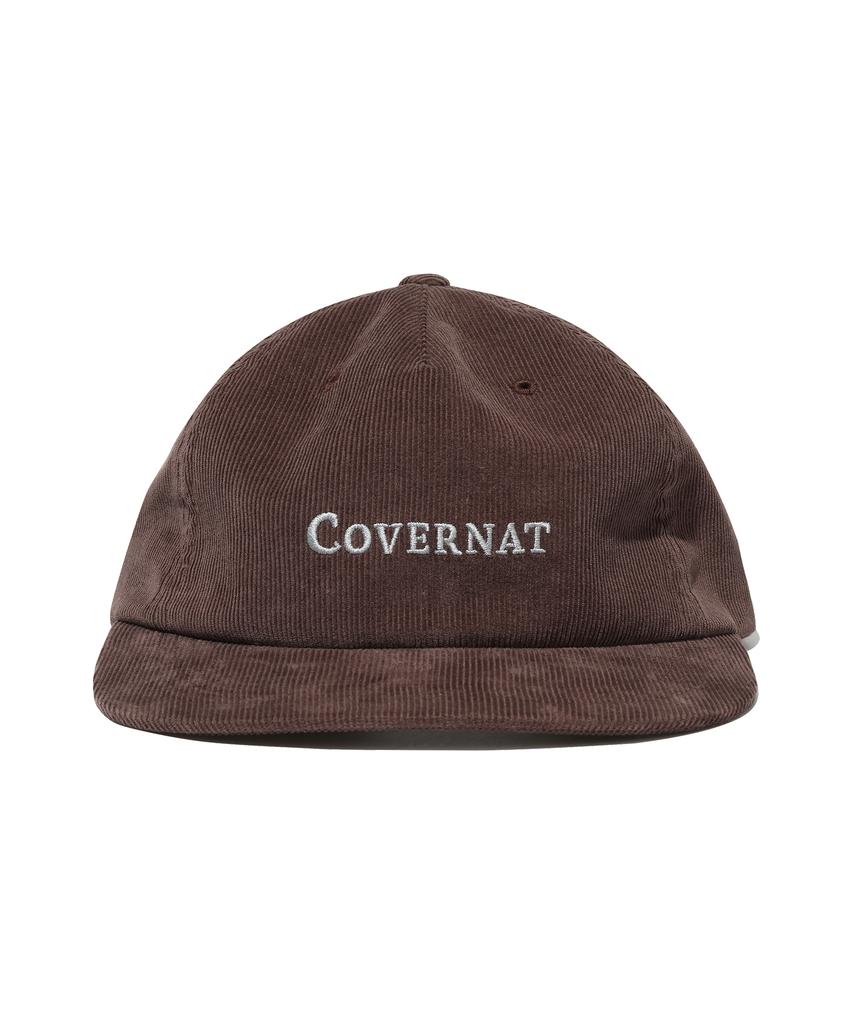 COVERNAT Authentic Logo Corduroy 5-Panel Cap Brown