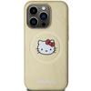 Hello Kitty Leather Kitty Head Magsafe Case For Iphone 14 Pro Max - Gold
