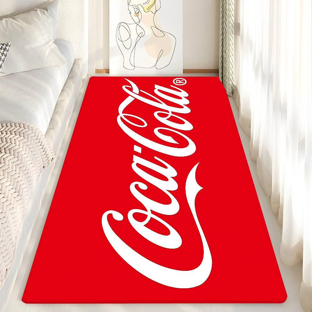 Коврик для входной двери C-Coca C-Cola, скандинавский стиль, для спальни, гостиной, домашний, балконный, противоскользящий, современный домашний декор