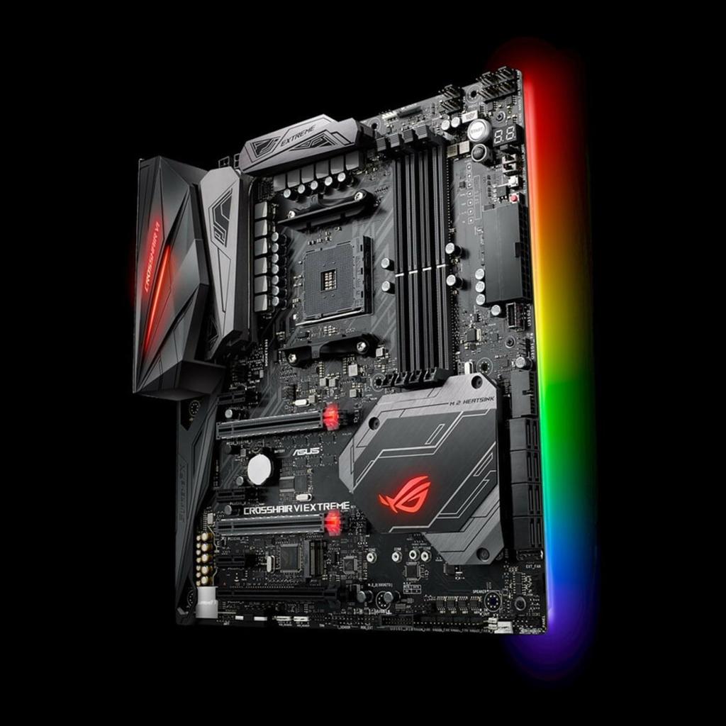 Motherboard with ASUS AMD X370 Compatible with AM4 Socket ROG CROSSHAIR VI EXTREME [E-ATX]