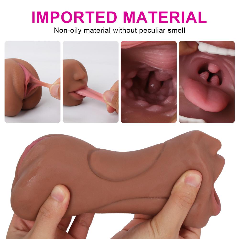 Мужской мастурбатор 3 в 1, реалистичная вагина, ротовой карман, киска, минет, мастурбация, эротические товары, товары для взрослых, секс-игрушки для мужчин