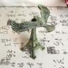 Home Office Decor Eiffel Tower Building Metal Figurines Charms Gravity Bird