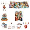 Colorful One Piece Themed Birthday Party Decoration Set Vibrant And Whimsical Paper Props And Balloons