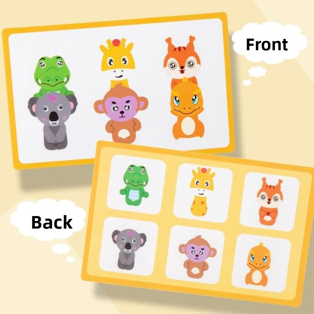 Matching Board Logical Training Game Montessori Animal Matching Game Classroom Activity