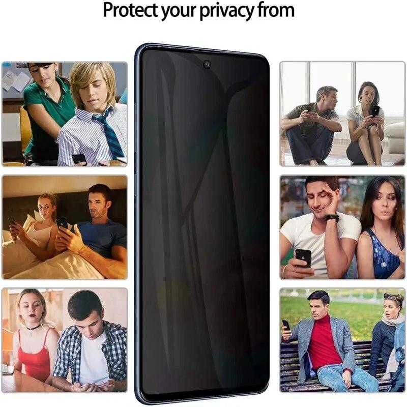 4Pcs Privacy Screen Protector for Samsung A53 A13 A52S A52 A32 A12 A50 A51 A72 A22 A33 A73 A21S A54 S10E S20FE Anti-spy Glass